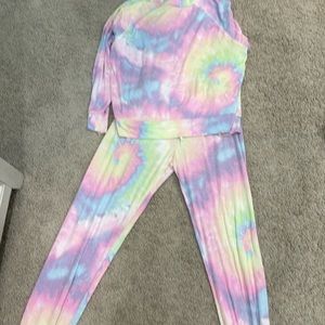 Victoria’s Secret PINK Tie-dye 2pc SleepwearS